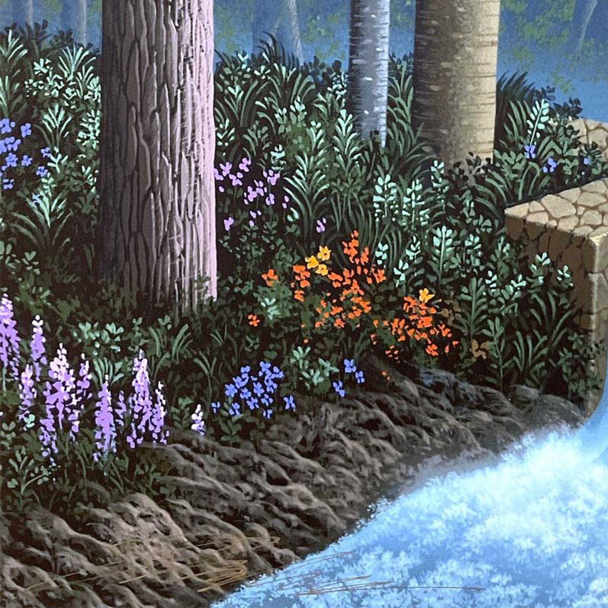 Jim Buckels, "Le Moulin" Limited Edition Printer's Proof Serigraph, Numbered and Hand Signed with Letter of Authenticity