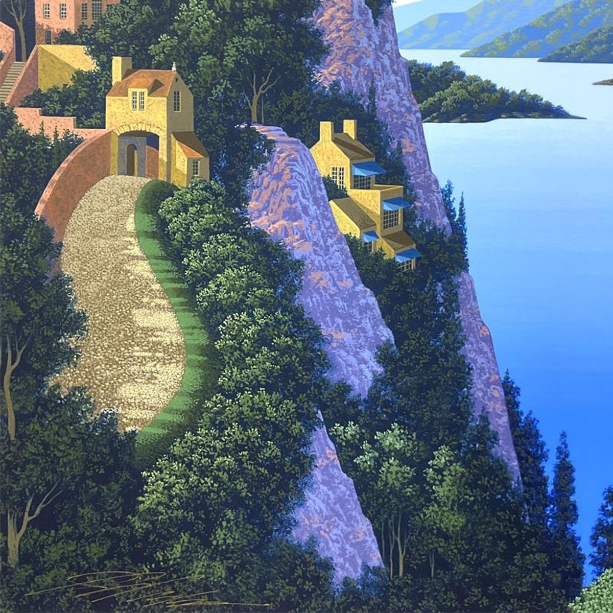 Jim Buckels, "Two Suitors" Limited Edition Printer's Proof Serigraph, Numbered and Hand Signed with Letter of Authenticity