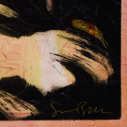 Simon Bull, "A Thousand Dreams" Hand Painted Limited Edition Etching with Gold Foil, Numbered and Hand Signed with Letter of Authenticity.