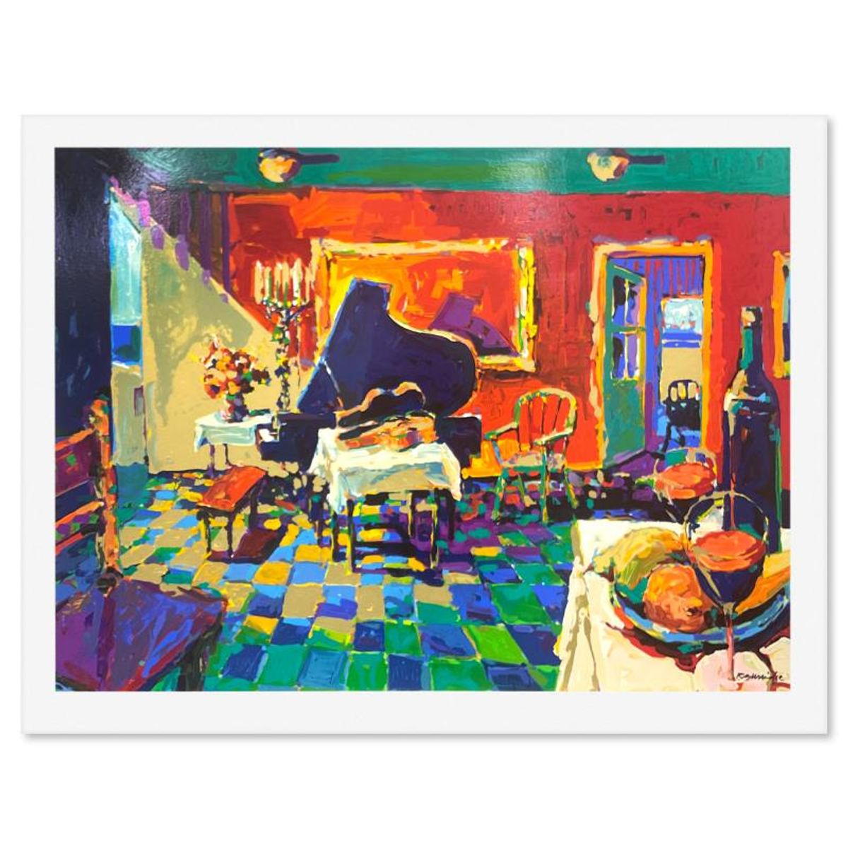 Robert Burridge, "Afternoon Recital" Limited Edition Printer's Proof Serigraph, Numbered and Hand Signed with Letter of Authenticity