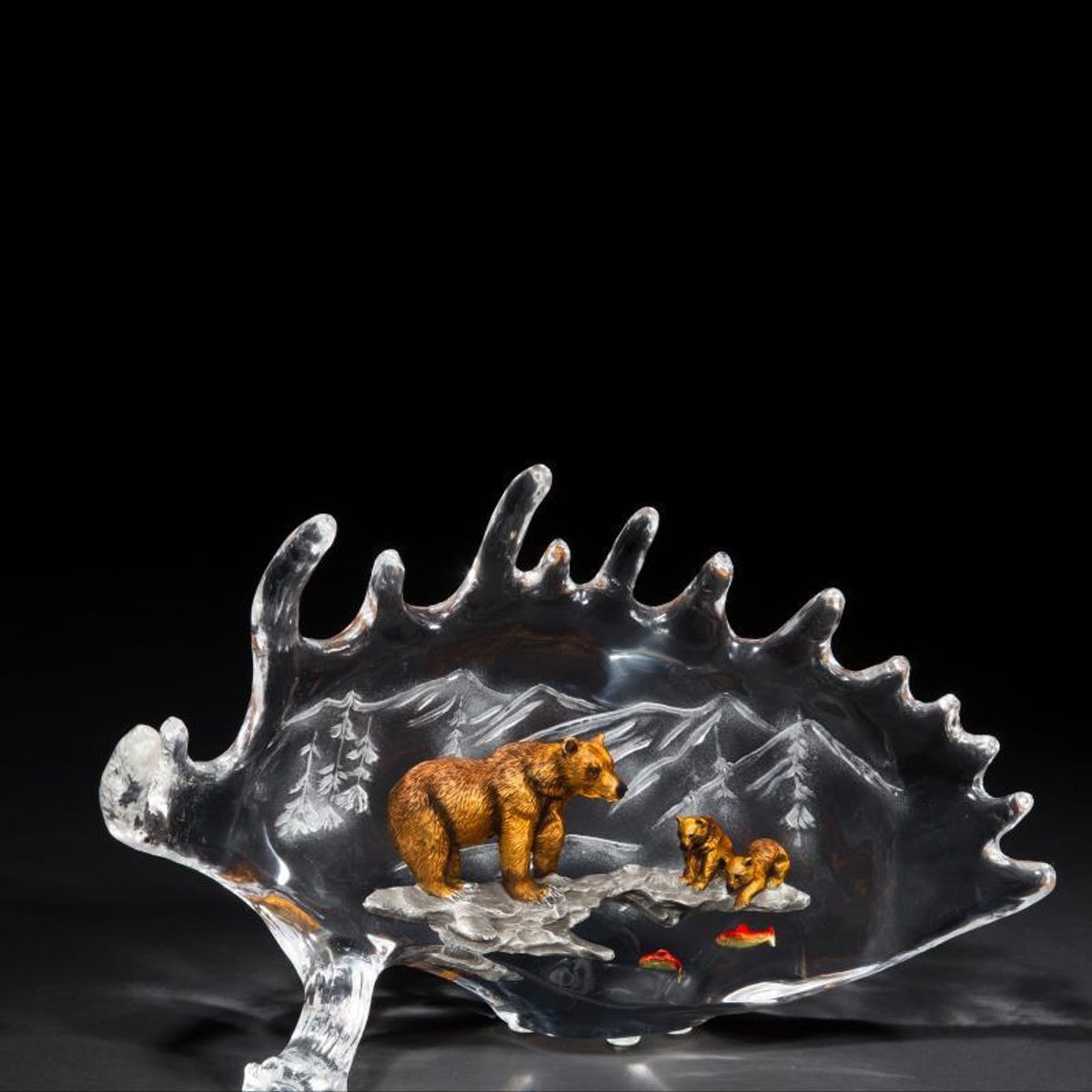 Kitty Cantrell, "Life Lessons" Limited Edition Mixed Media Lucite Sculpture with COA.