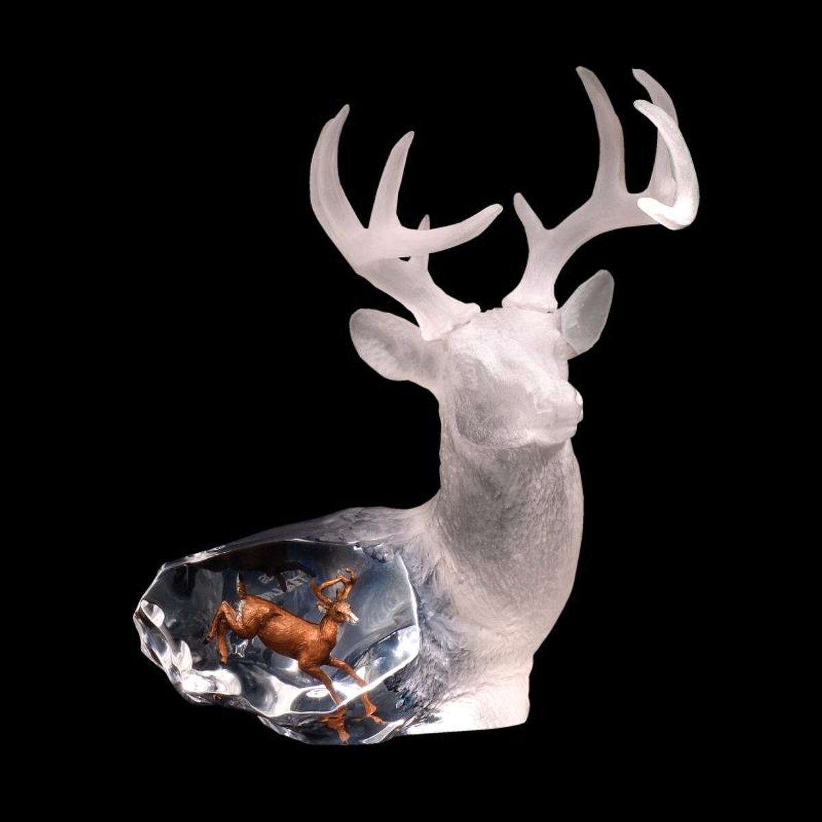 Kitty Cantrell, "Majestic Spirit" Limited Edition Mixed Media Lucite Sculpture with COA.
