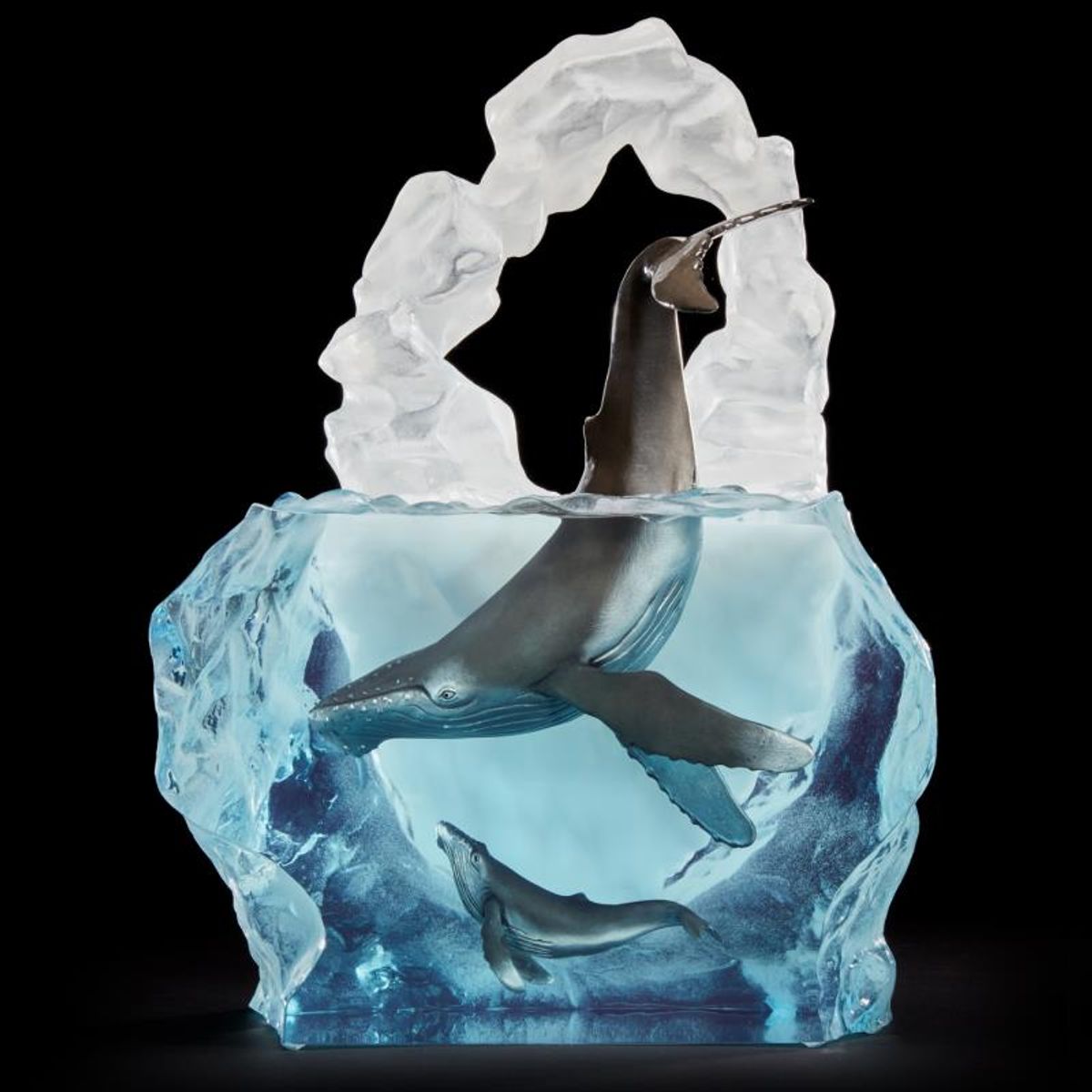 Kitty Cantrell, "Kindred Souls" Limited Edition Mixed Media Lucite Sculpture with COA.