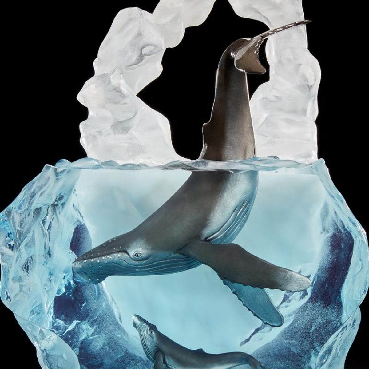 Kitty Cantrell, "Kindred Souls" Limited Edition Mixed Media Lucite Sculpture with COA.