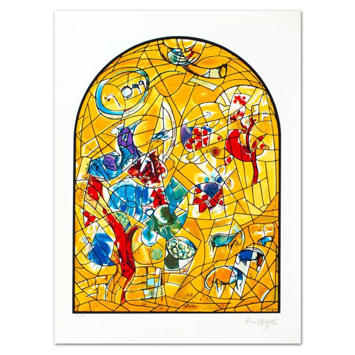 Marc Chagall (1887-1985), "Joseph" Limited Edition Serigraph with Letter of Authenticity.