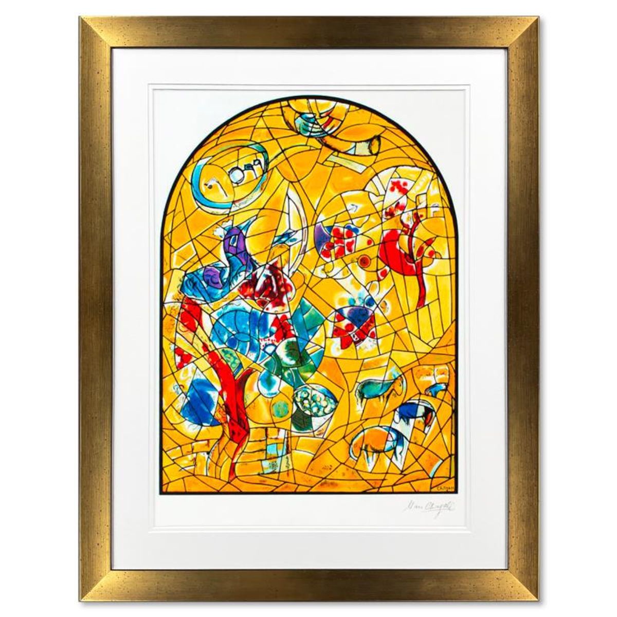 Marc Chagall (1887-1985), "Joseph" Framed Limited Edition Serigraph with Letter of Authenticity.