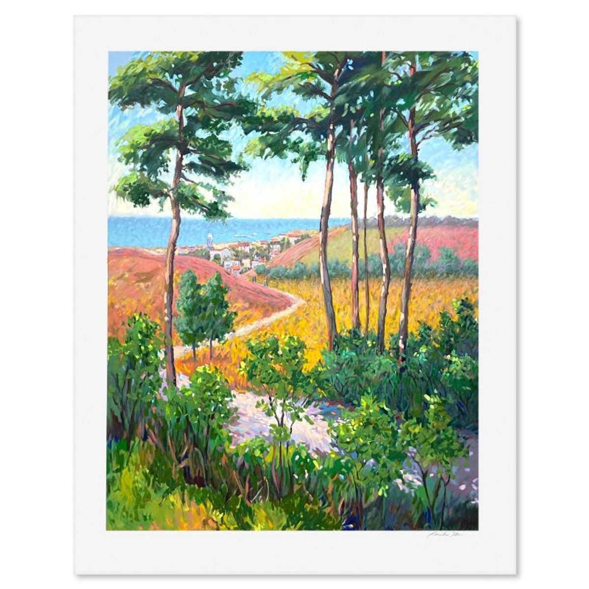 Christian Title (1932-2020), "Path to the Village" Limited Edition Publisher's Proof Serigraph on Canvas, Numbered and Hand Signed with Letter of Authenticity.