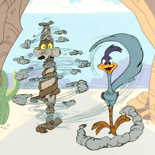 Turnabout is Fair Play by Chuck Jones (1912-2002). Limited Edition Animation Cel Edition with Hand Painted Color, AP Numbered and Hand Signed with Certificate of Authenticity.