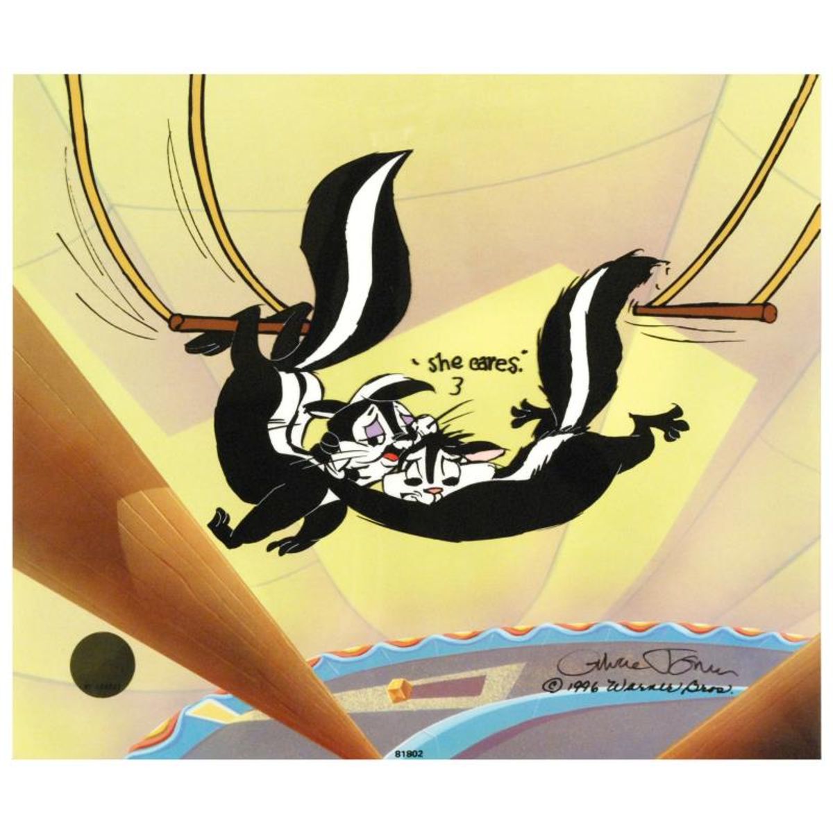 Kitty Catch by Chuck Jones (1912-2002). Limited Edition Animation Cel with Hand Painted Color Numbered and Hand Signed, with Certificate of Authenticity.