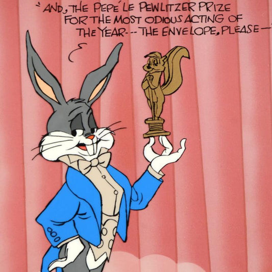 Pewlitzer Prize by Chuck Jones (1912-2002). Limited Edition Animation Cel with Hand Painted Color Numbered and Hand Signed, with Certificate of Authenticity.