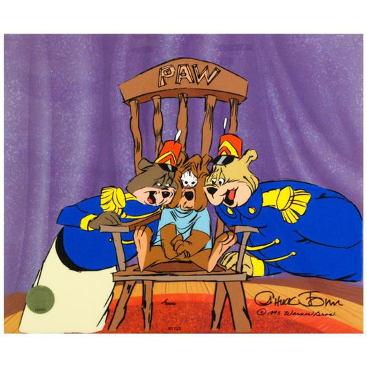 Bear For Punishment Limited Edition Animation Cel with Hand Painted Color, Numbered and Hand Signed by Chuck Jones (1912-2002) with Certificate of Authenticity.