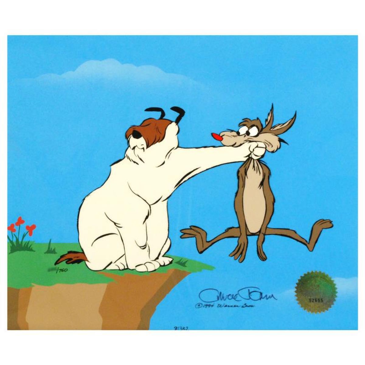 Suspended Animation Limited Edition Animation Cel with Hand Painted Color. Numbered and Hand Signed by Chuck Jones (1912-2002) with Certificate of Authenticity.