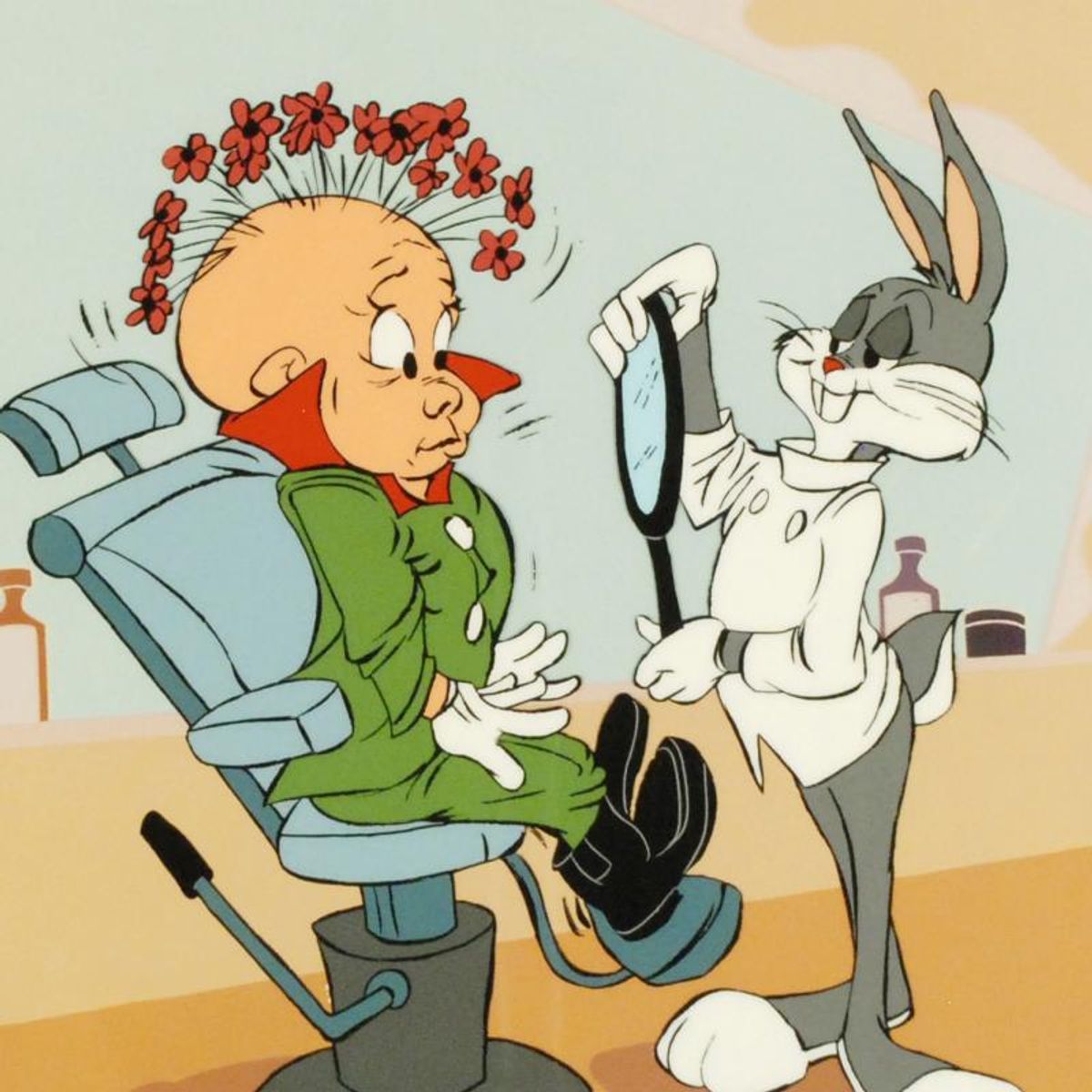 Rabbit of Seville III Sold Out. Limited Edition Animation Cel with Hand Painted Color. Numbered and Hand Signed by Chuck Jones (1912-2002) with Certificate of Authenticity.