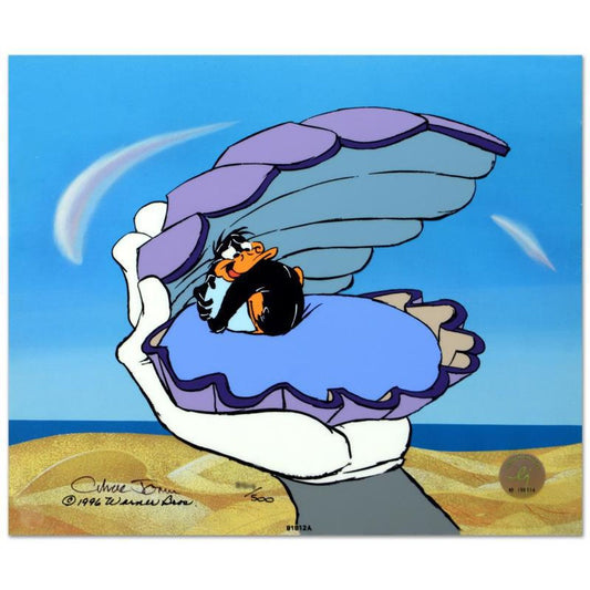 Chuck Jones (1912-2002), "Mine Mine Mine" Limited Edition Animation Cel with Hand Painted Color, Dated (1996), Numbered and Hand Signed with Certificate of Authenticity.