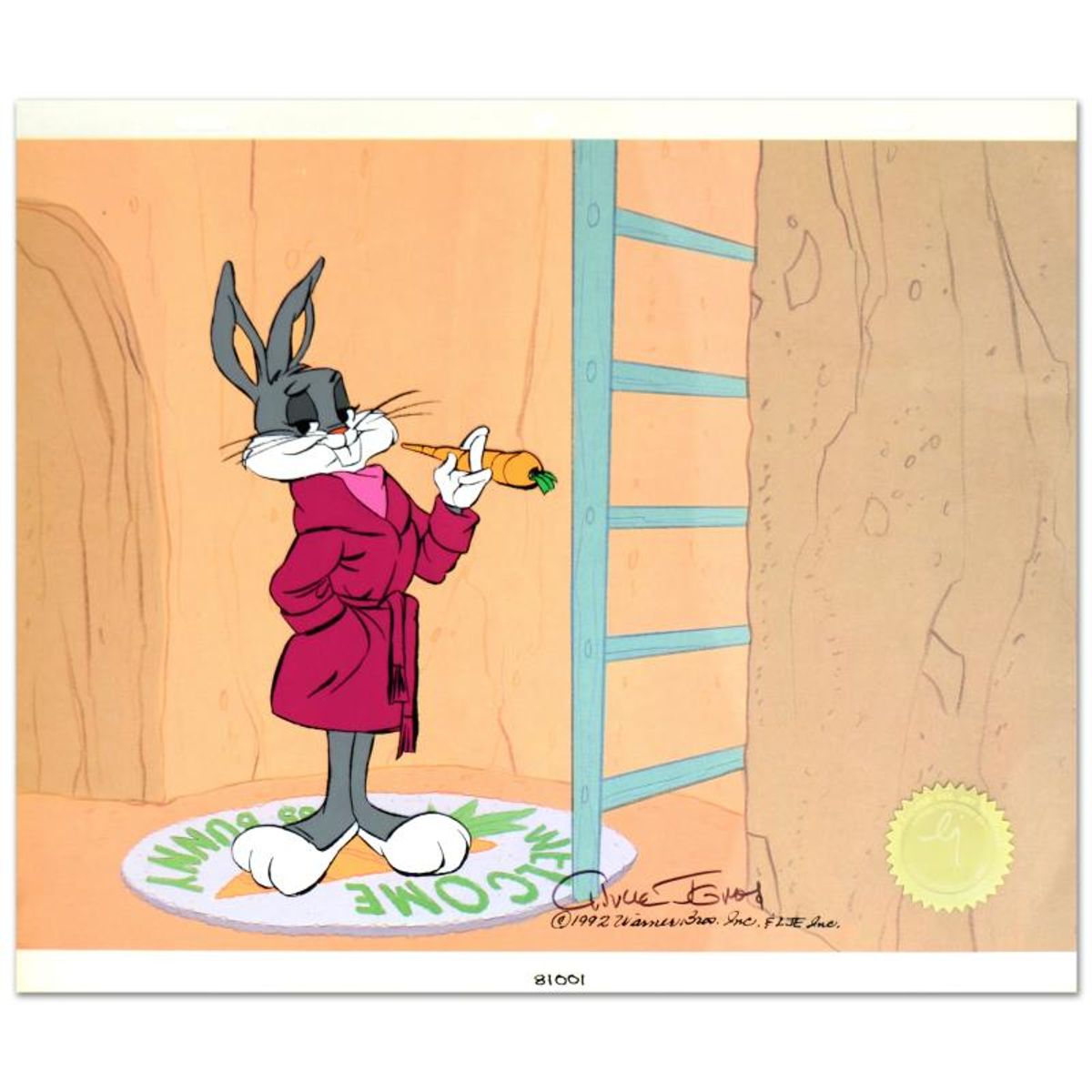 Chuck Jones (1912-2002), "Home Sweet Home" Limited Edition Animation Cel with Hand Painted Color, Dated (1992), Numbered and Hand Signed with Certificate of Authenticity.