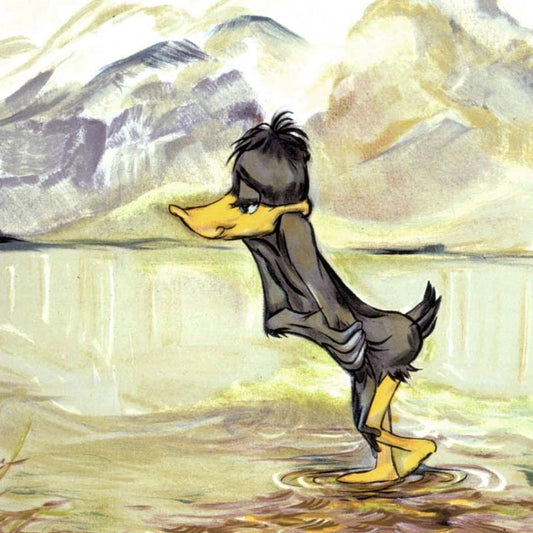 Chuck Jones "September Morn" Hand Signed Limited Edition Fine Art Stone Lithograph.