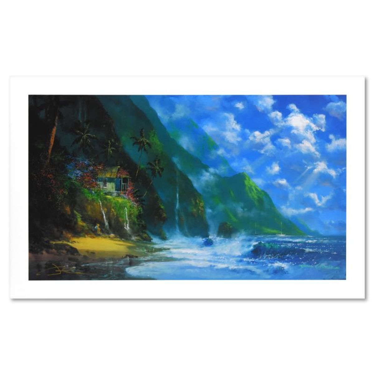 James Coleman, "Alone with Our Hearts" Limited Edition Lithograph, Numbered and Hand Signed with Letter of Authenticity.