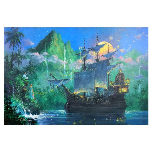 James Coleman, "Pan on Board" Limited Edition on Canvas from Disney Fine Art, Numbered and Hand Signed with Letter of Authenticity