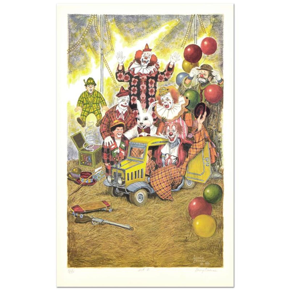 George Crionas (1925-2004), "Act I" Limited Edition Lithograph, Numbered and Hand Signed with Letter of Authenticity.