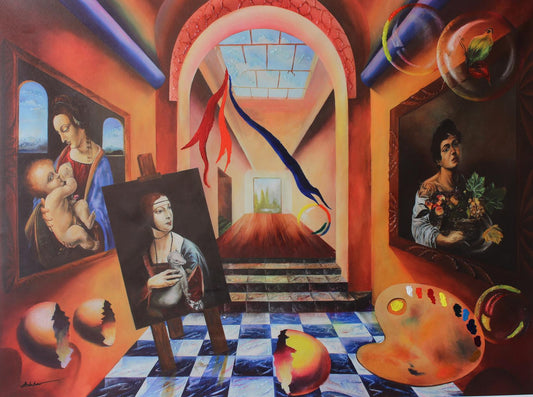 Alexander Astahov- Original Giclee on Canvas "The Artist"