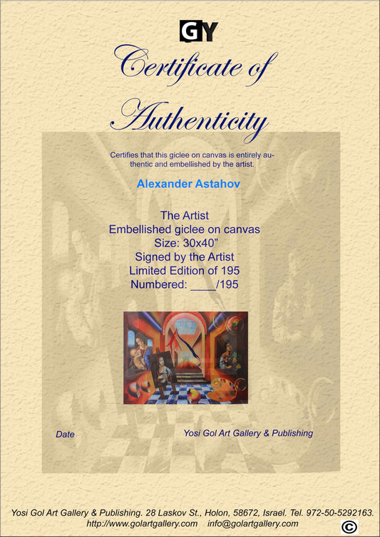 Alexander Astahov- Original Giclee on Canvas "The Artist"