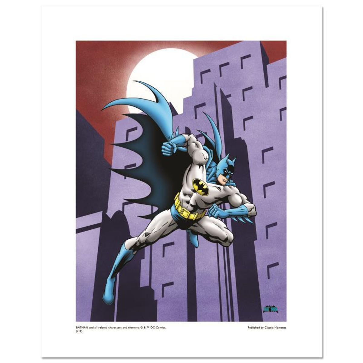 DC Comics, "Batman Running" Numbered Limited Edition Giclee with Certificate of Authenticity.