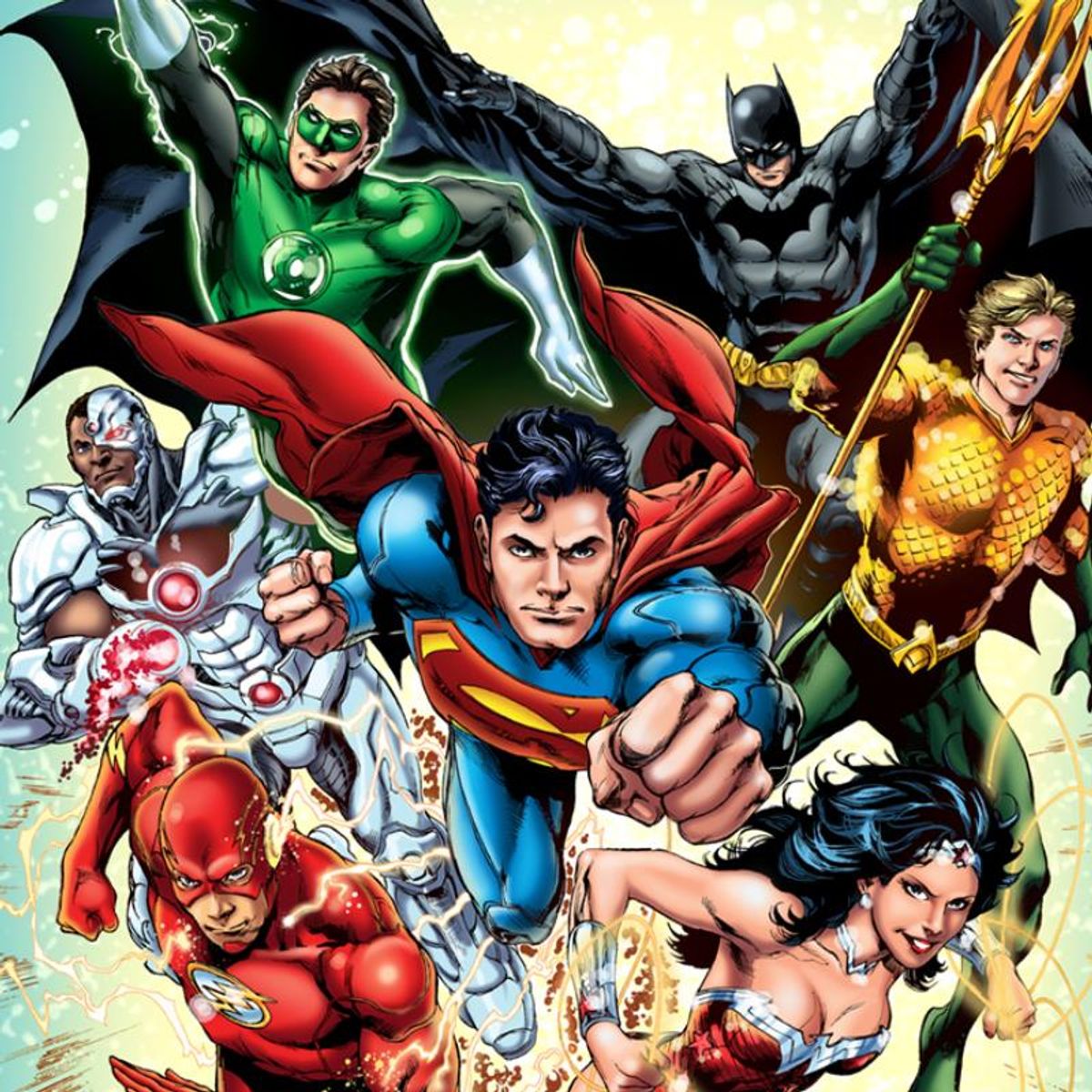 DC Comics, "Justice League #1" Numbered Limited Edition Giclee with Certificate of Authenticity.