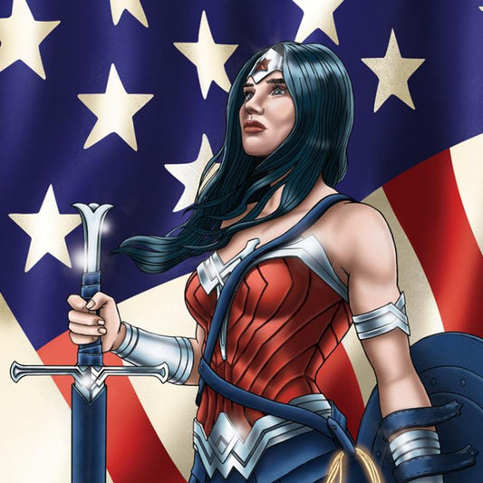 DC Comics, "Wonder Woman Patriotic" Numbered Limited Edition Giclee with Certificate of Authenticity.