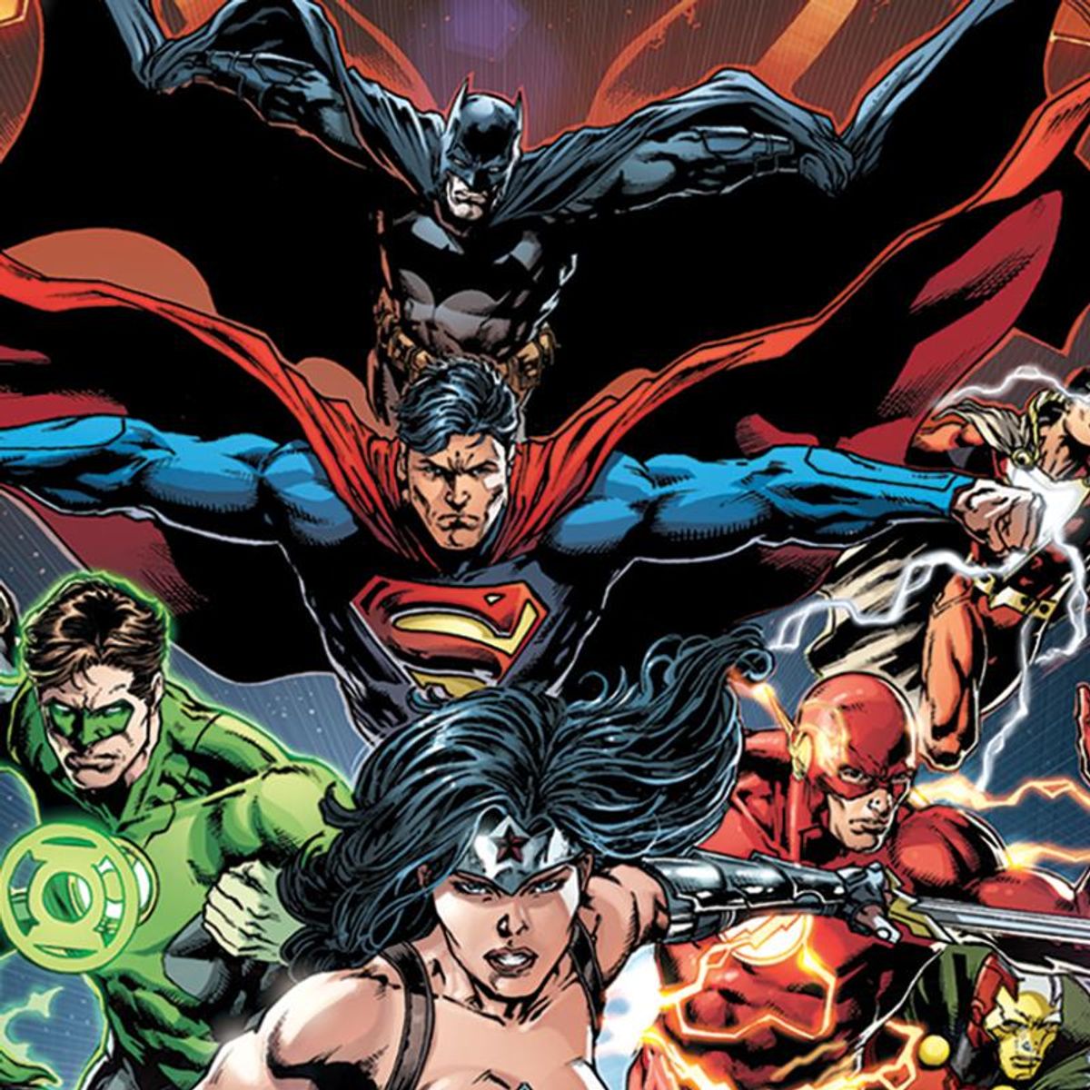 DC Comics, "Justice League, Darkseid War" Numbered Limited Edition Giclee on Canvas by Jason Fabok with COA.