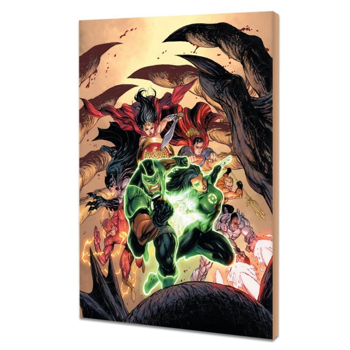 DC Comics, "Green Lanterns #15" Numbered Limited Edition Giclee on Canvas by Tyler Kirkham with COA.