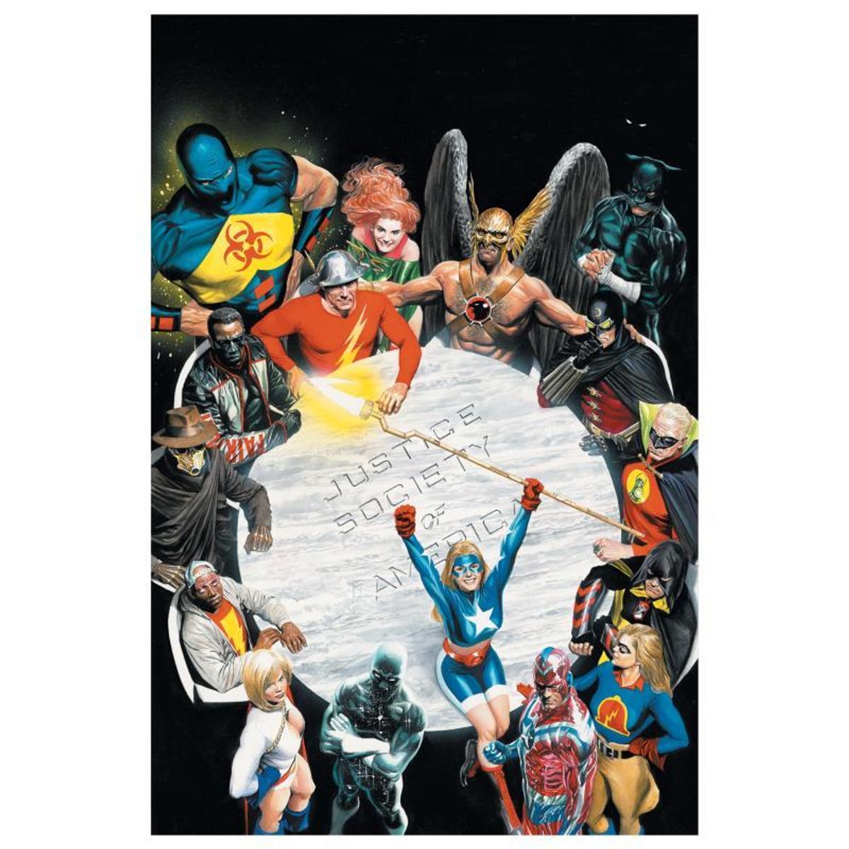 DC Comics, "Justice Society of America #1" Numbered Limited Edition Giclee on Canvas by Alex Ross with COA.