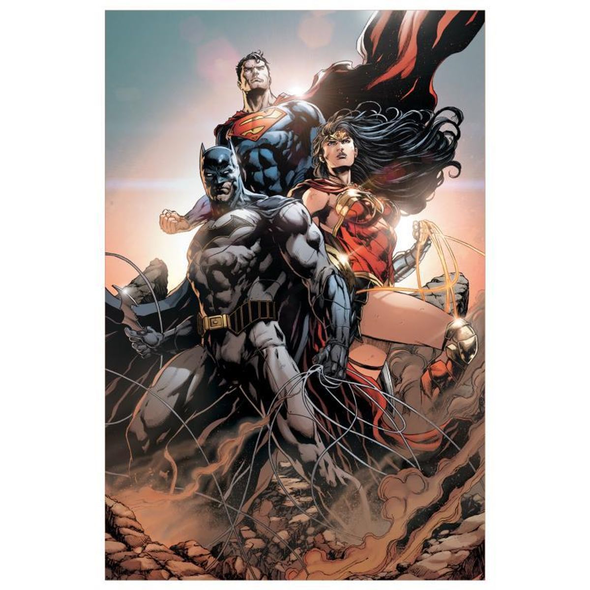 DC Comics, "Trinity #1" Numbered Limited Edition Giclee on Canvas by Jason Fabok with COA.