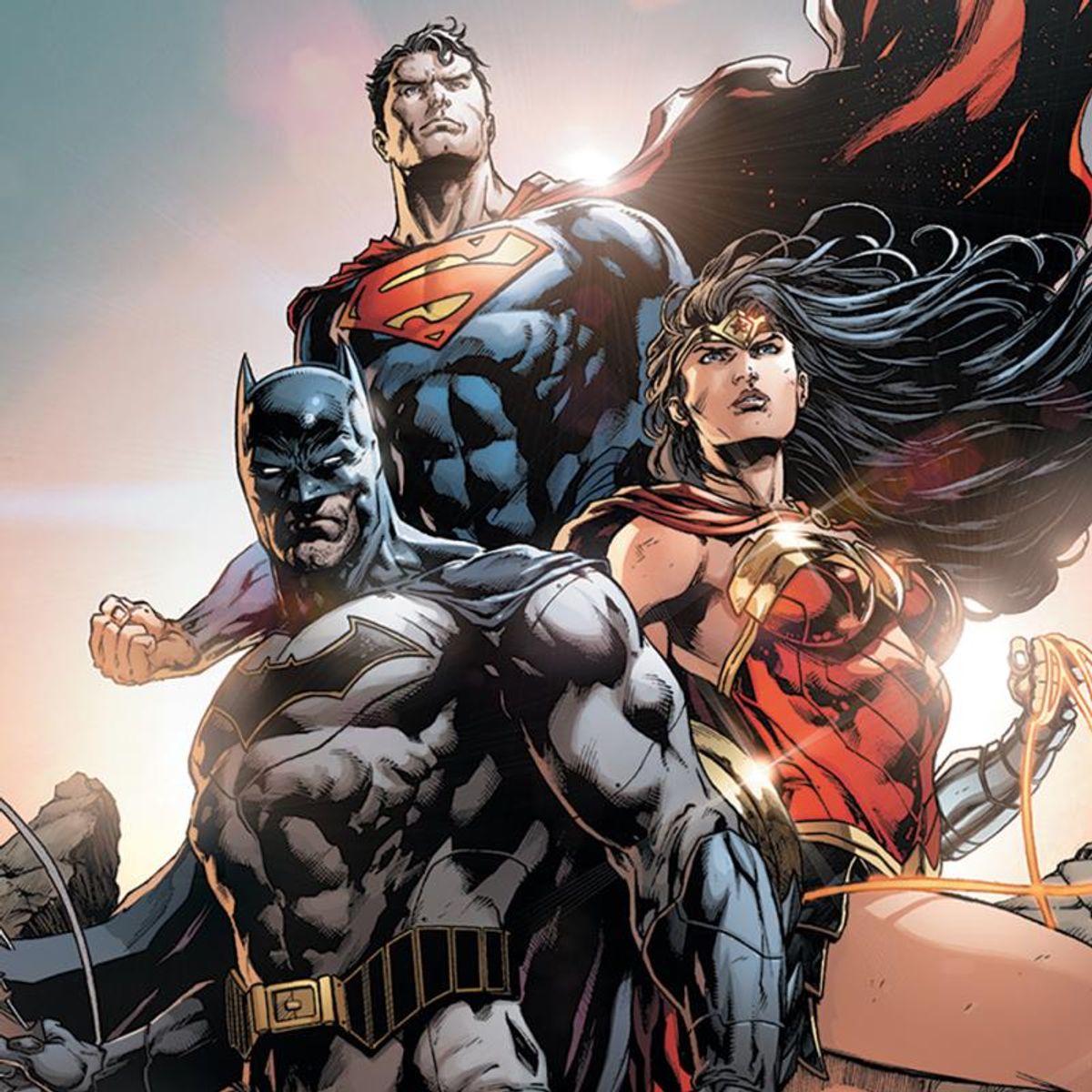 DC Comics, "Trinity #1" Numbered Limited Edition Giclee on Canvas by Jason Fabok with COA.