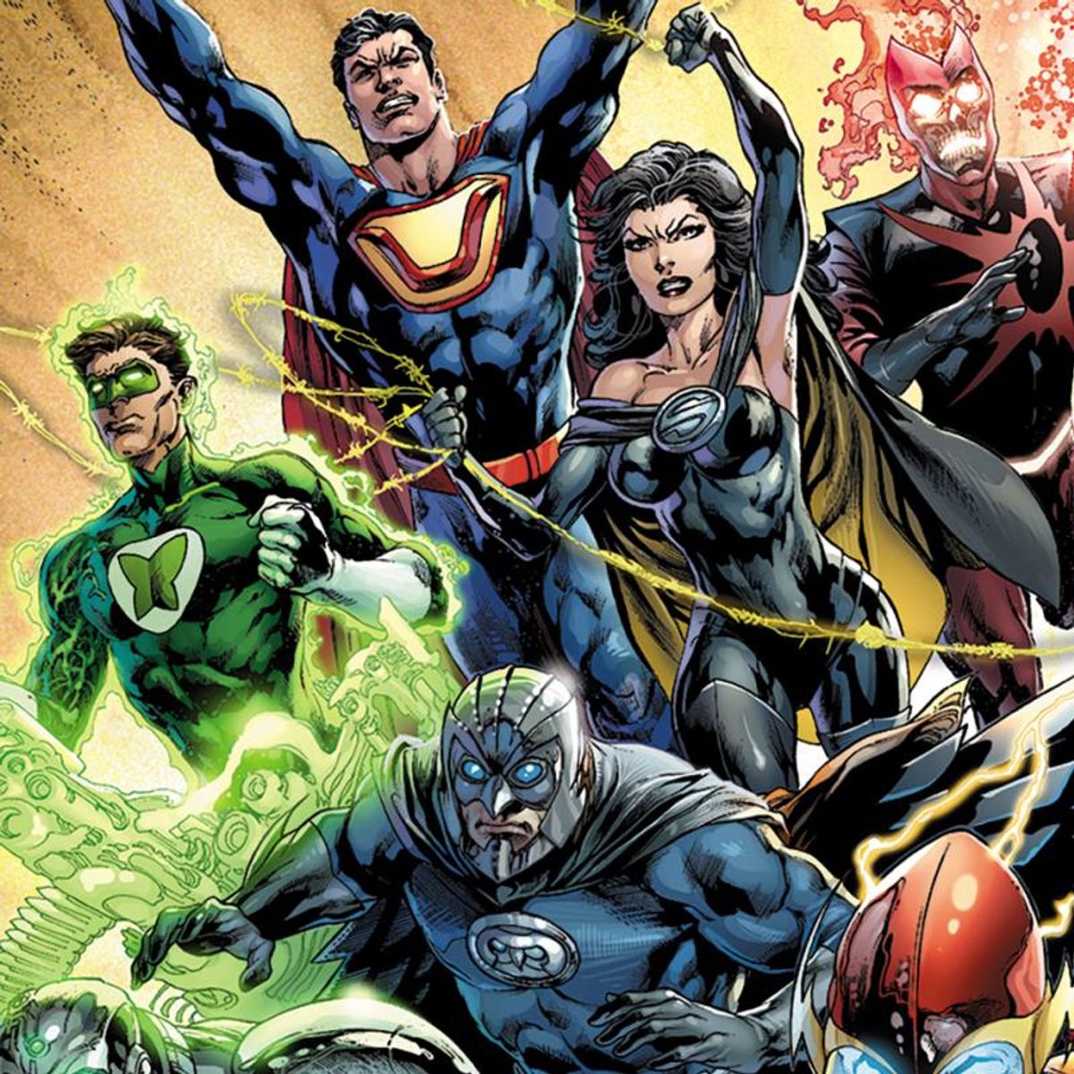 DC Comics, "Justice League #24" Numbered Limited Edition Giclee on Canvas by Ivan Reis with COA.