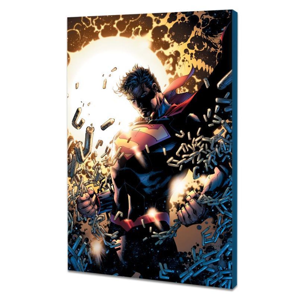 DC Comics, "Superman Unchained" Numbered Limited Edition Giclee on Canvas by Jim Lee with COA.