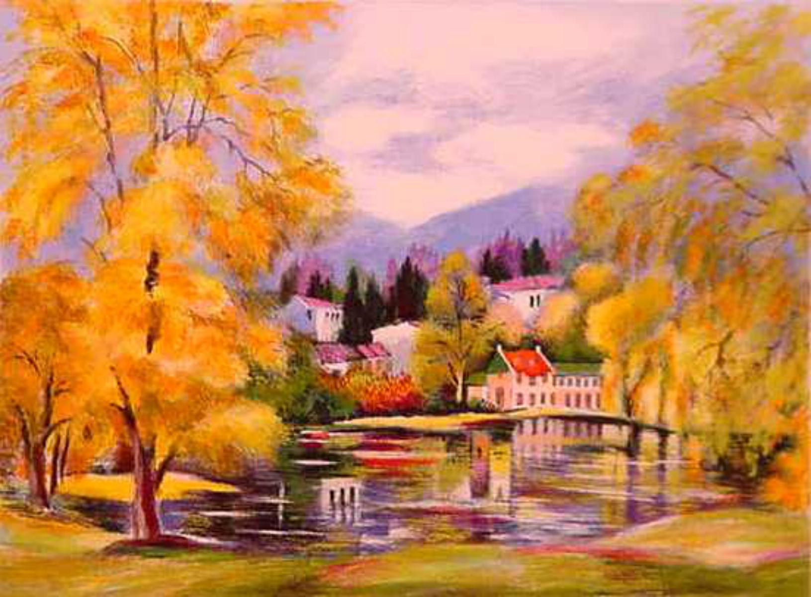 Zina Roitman- Original Serigraph "Autumn"