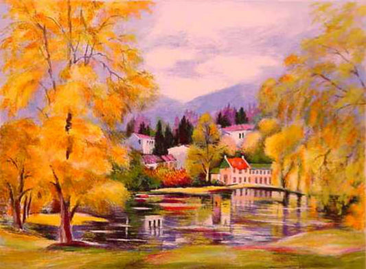 Zina Roitman- Original Serigraph "Autumn"