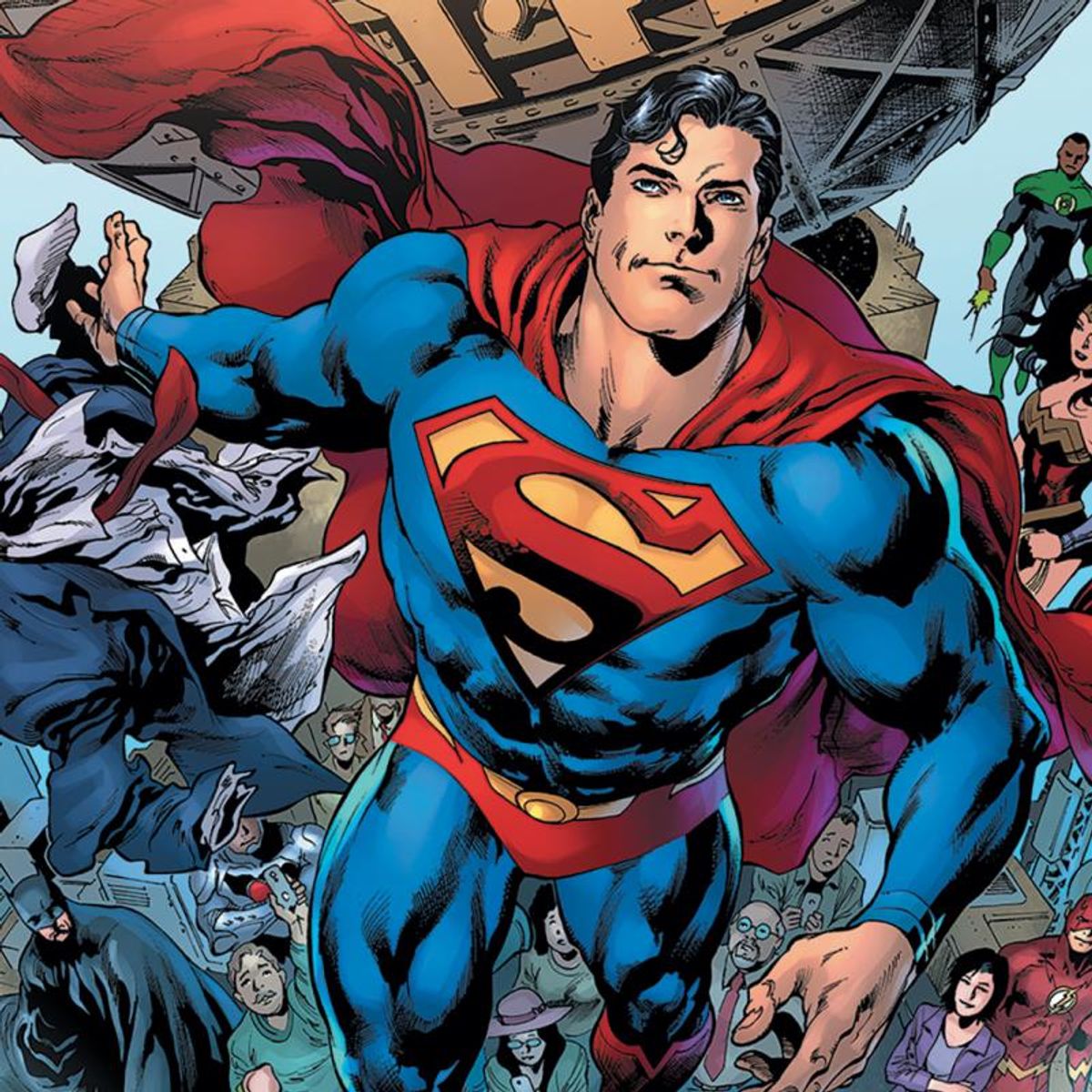 DC Comics, "Superman #19" Numbered Limited Edition Giclee on Canvas by Ivan Reis with COA.