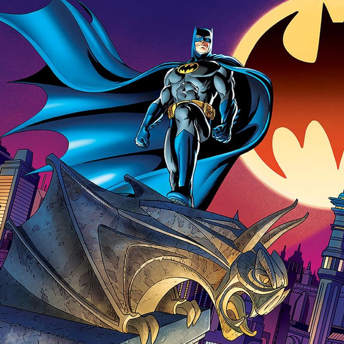 DC Comics, "Bat-Signal" Numbered Limited Edition Giclee with Certificate of Authenticity.