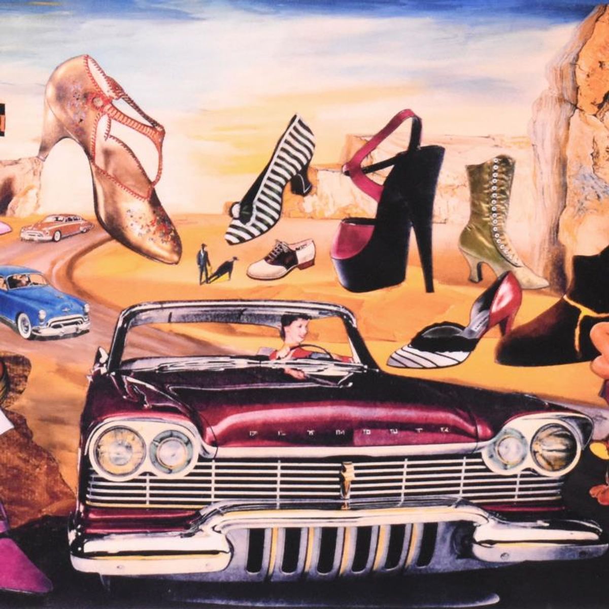 Nelson De La Nuez, "Shoe Wonderland" Framed Limited Edition Artist Proof, Numbered and Hand Signed with Letter of Authenticity.