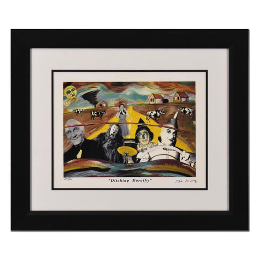 Nelson De La Nuez, "Ditching Dorothy" Framed Limited Edition Artist Proof, Numbered and Hand Signed with Letter of Authenticity.