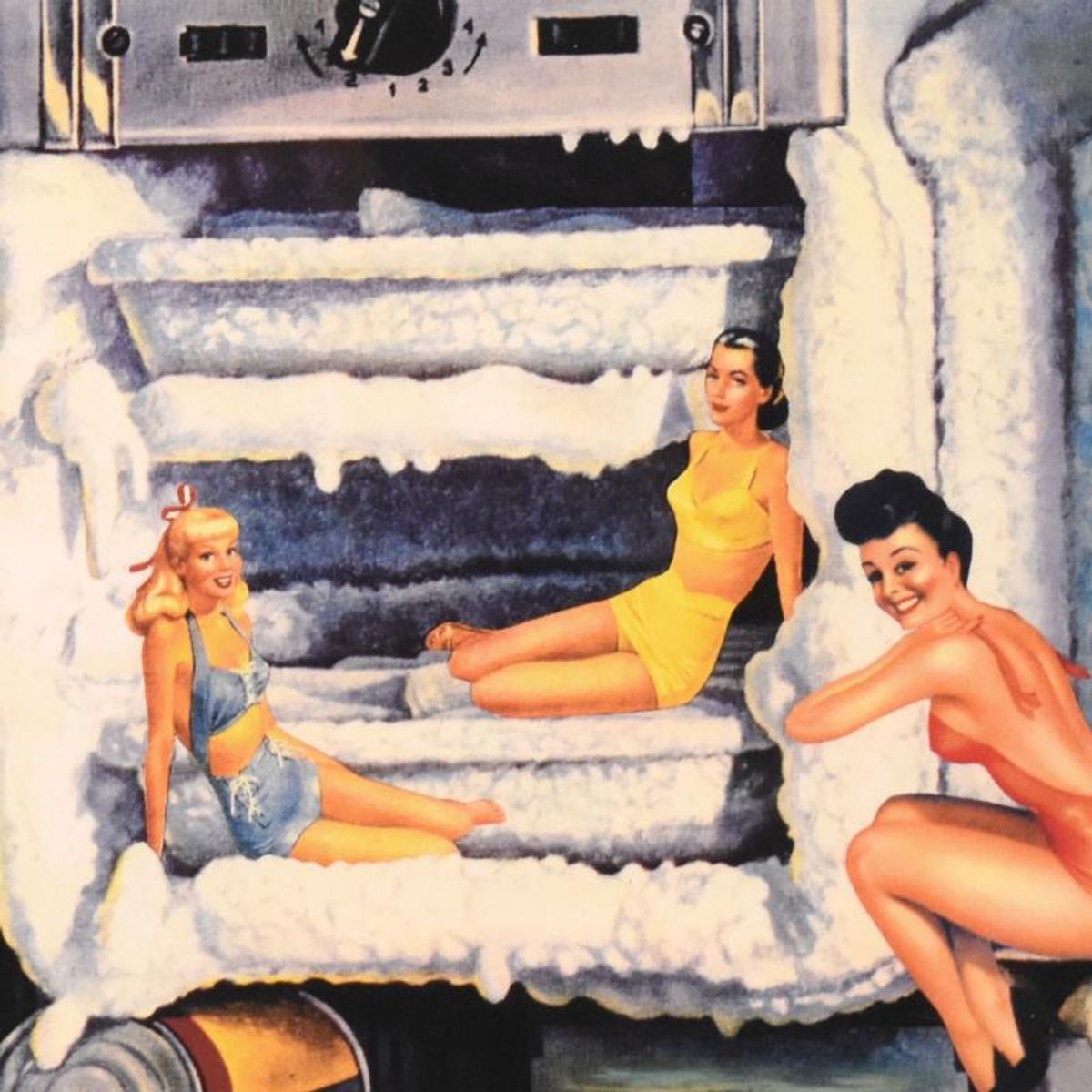 Nelson De La Nuez, "Cool Chicks" Framed Limited Edition Artist Proof, Numbered and Hand Signed with Letter of Authenticity.