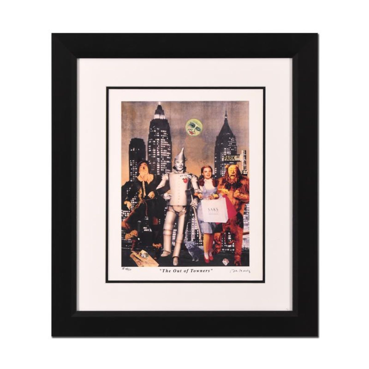 Nelson De La Nuez, "The Out of Towner" Framed Limited Edition Artist Proof, Numbered and Hand Signed with Letter of Authenticity.