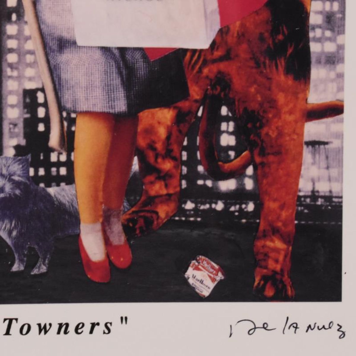 Nelson De La Nuez, "The Out of Towner" Framed Limited Edition Artist Proof, Numbered and Hand Signed with Letter of Authenticity.