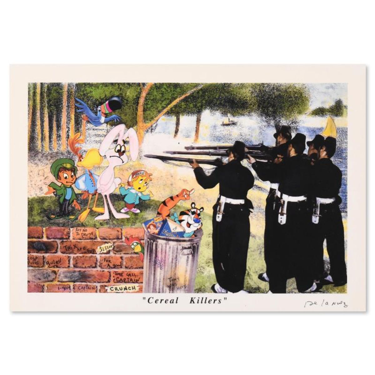 Nelson De La Nuez, "Cereal Killers" AP Limited Edition, Numbered and Hand Signed with Letter of Authenticity.