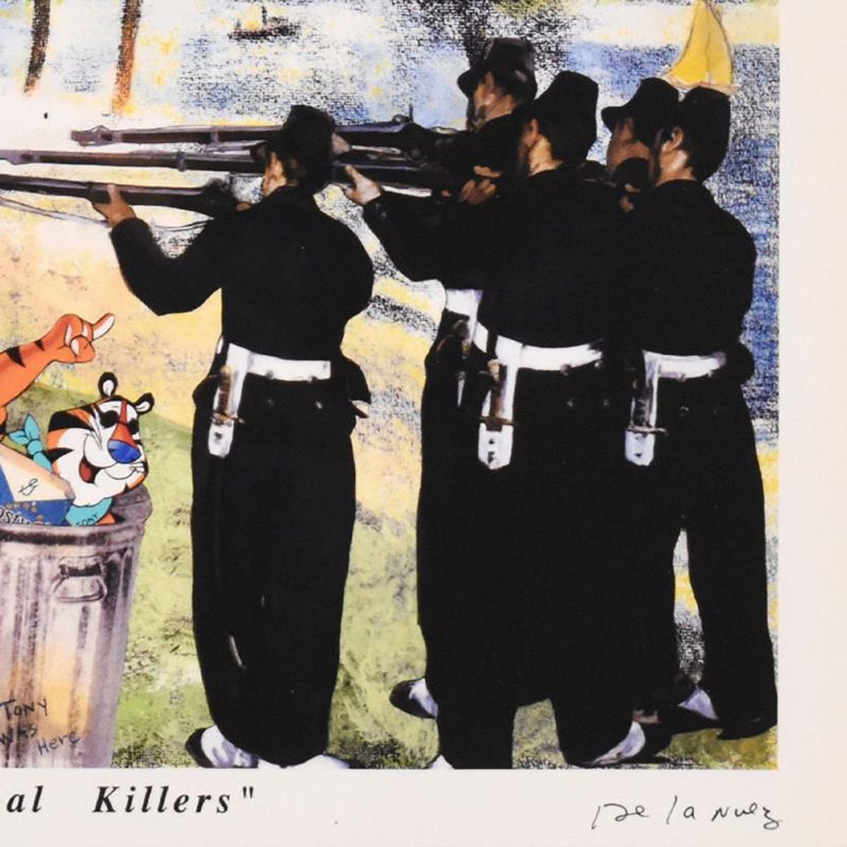 Nelson De La Nuez, "Cereal Killers" AP Limited Edition, Numbered and Hand Signed with Letter of Authenticity.