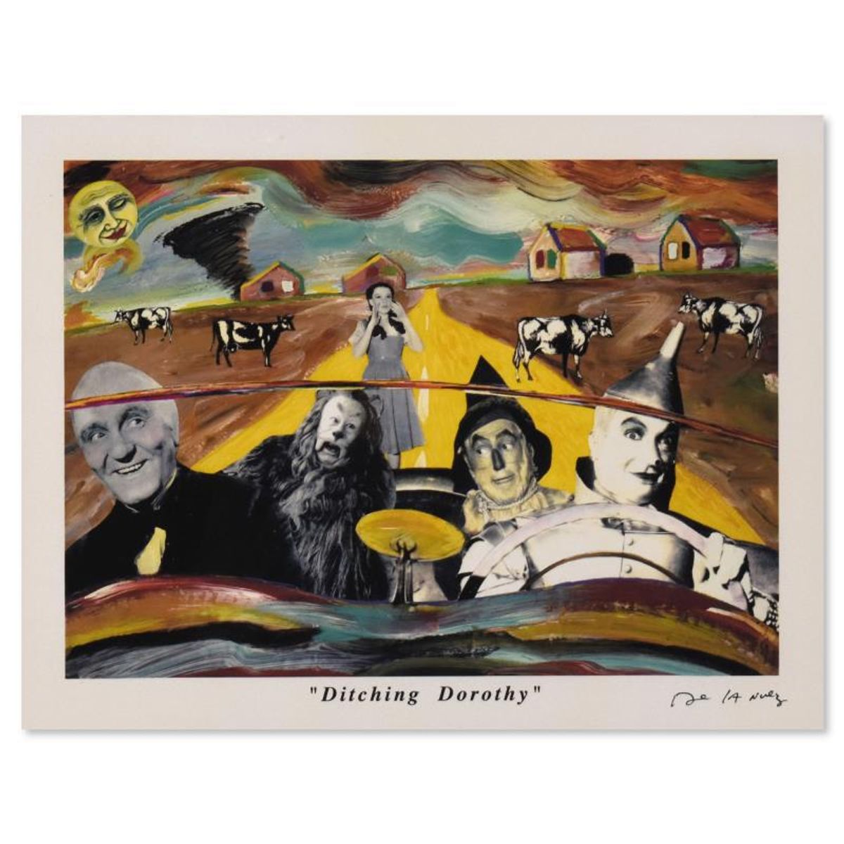 Nelson De La Nuez, "Ditching Dorothy" AP Limited Edition, Numbered and Hand Signed with Letter of Authenticity.
