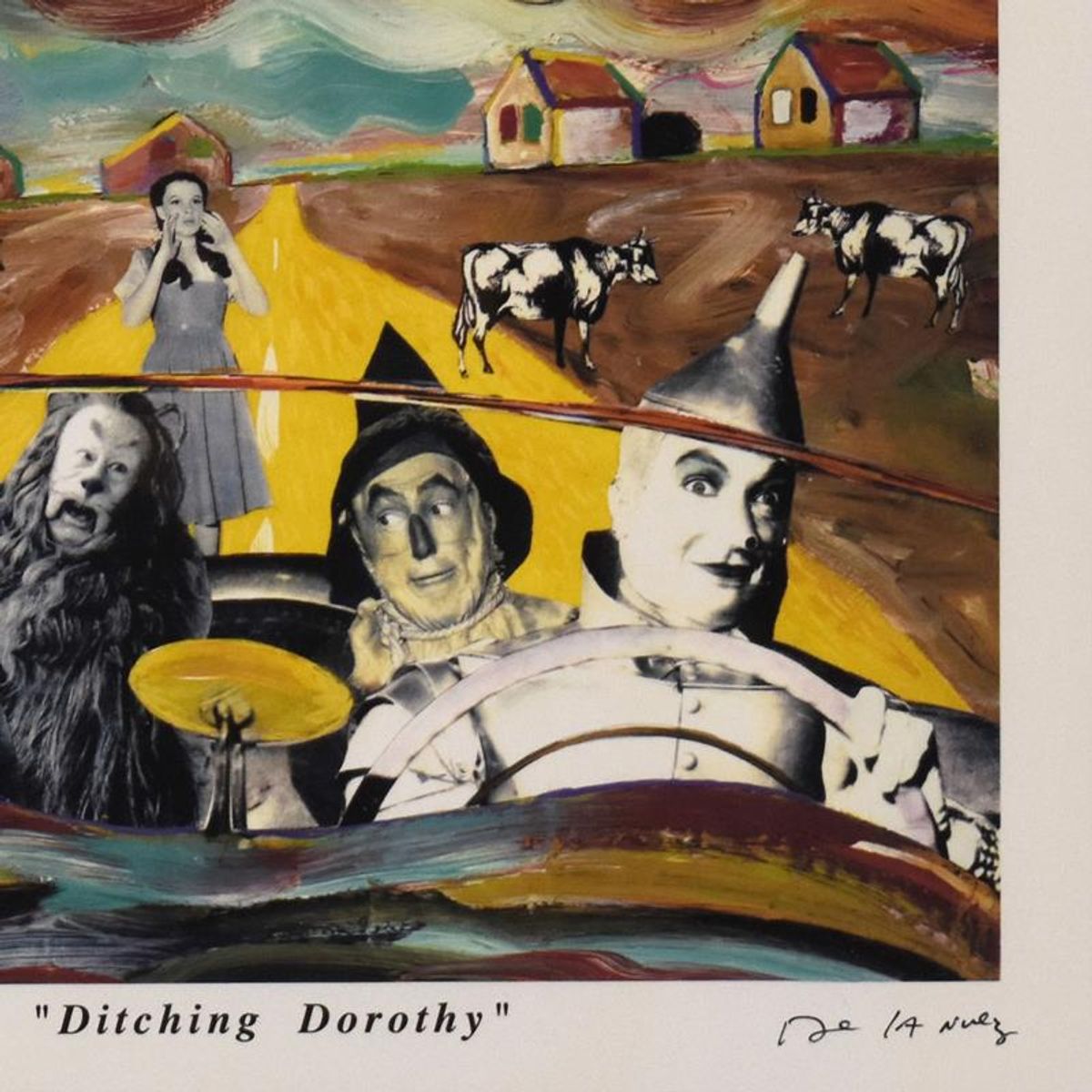 Nelson De La Nuez, "Ditching Dorothy" AP Limited Edition, Numbered and Hand Signed with Letter of Authenticity.