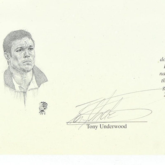 Stephen Doig, "A Call to Arms" Limited Edition, Hand Signed by players Underwood and Carling, with Letter of Authenticity.
