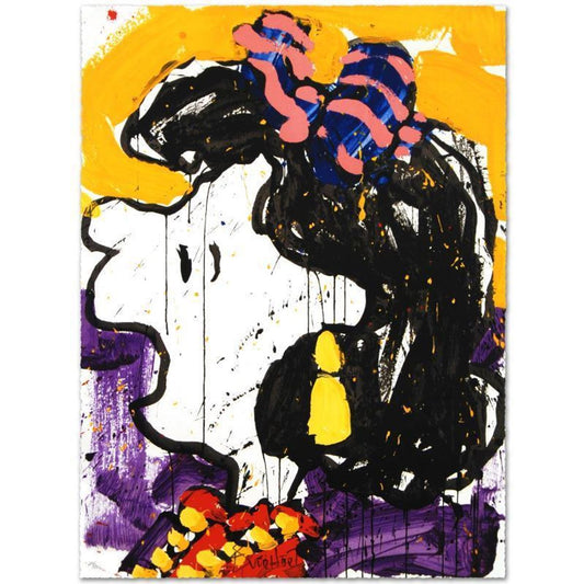 Glam Slam Limited Edition Hand Pulled Original Lithograph by Renowned Charles Schulz Protege, Tom Everhart. Numbered and Hand Signed by the Artist, with Certificate of Authenticity.